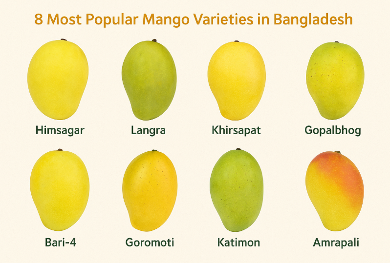 Exploring the 8 Most Popular Mango Varieties in Bangladesh